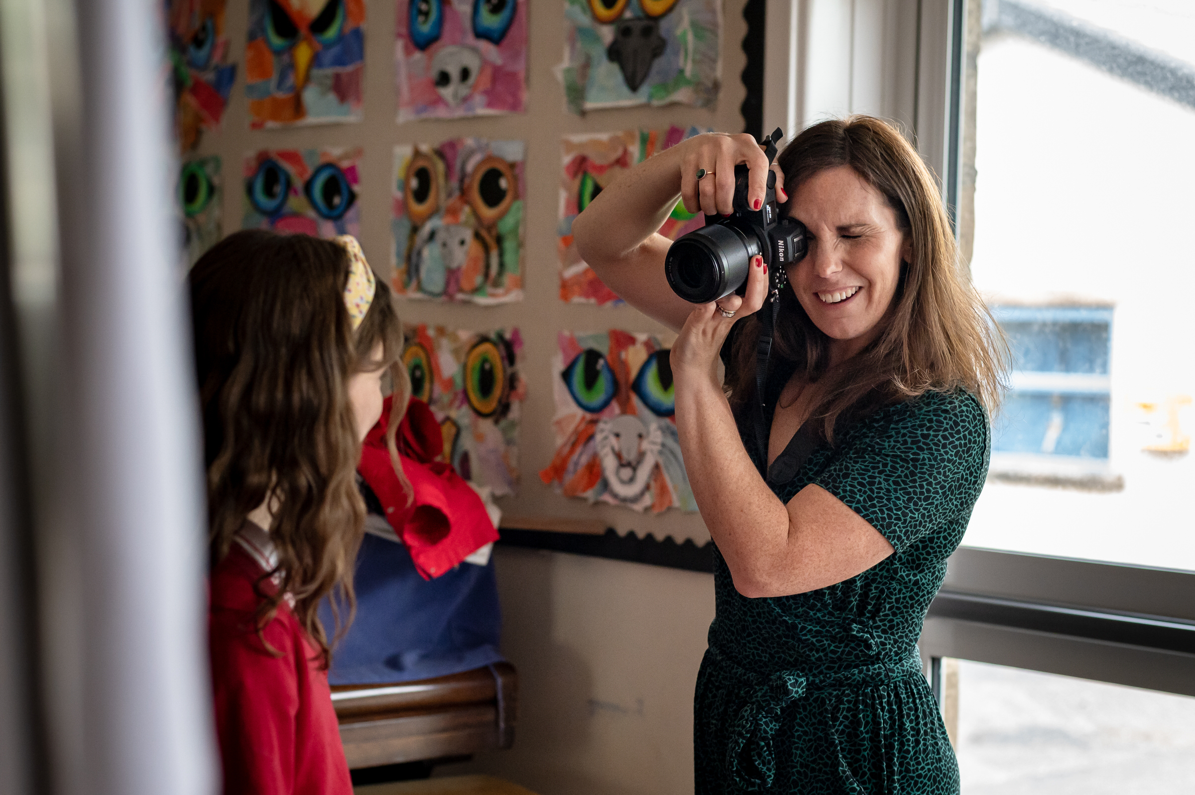Claire Batey Unscripted Portraits Photographer at work